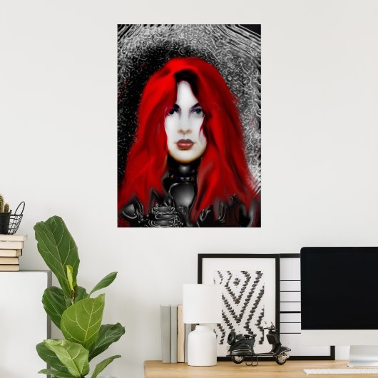 赤 ポスター (ホームオフィス)