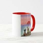 赤 マグカップ (正面右)