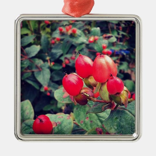 赤 メタルオーナメント (正面)