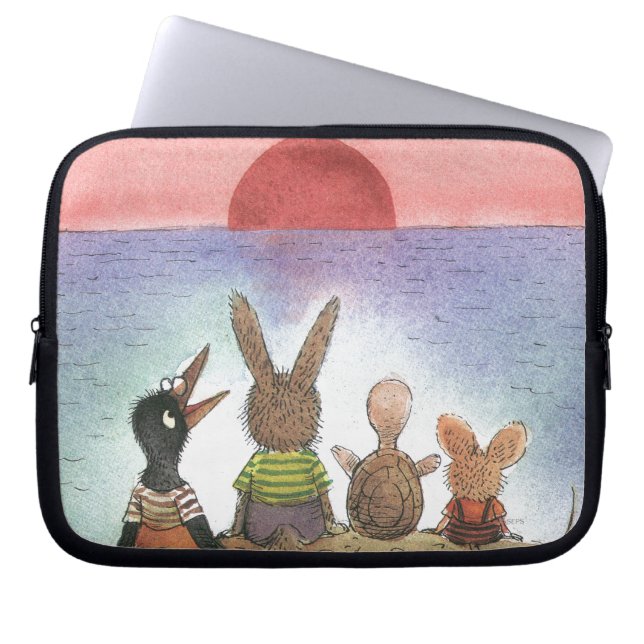 赤 ラップトップスリーブ (正面)