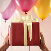 赤 – ラッ伝統的ピング紙無地の転が ラッピングペーパー