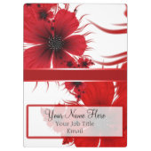 赤(リ感じボンクリップボード付き) クリップボード (裏面)