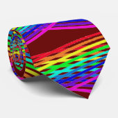 （赤）レインボーカラー抽象芸術 ネクタイ (ロール)