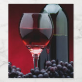 赤 ワインラベル (シングルラベル)