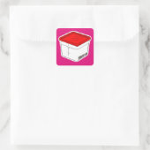 赤（上） スクエアシール (バッグ)