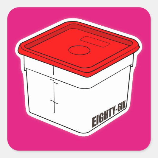 赤（上） スクエアシール (正面)