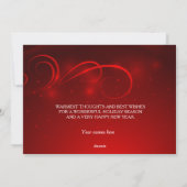 赤《写真》ぼけ味スパークルエレガンス企業の シーズンカード (裏面)