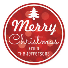 赤《写真》ぼけ味背景カスタムクリスマス