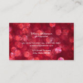 赤《写真》ぼけ味黒パネル 名刺 (裏面)
