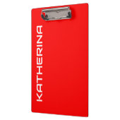 赤 単色 | クラシック 白 名前 クリップボード (左)