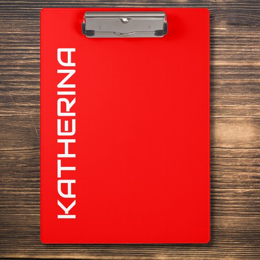 赤 単色 | クラシック 白 名前 クリップボード