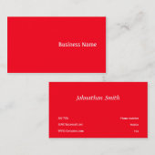 赤 名刺 (正面/裏面)