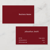 赤 名刺 (正面/裏面)