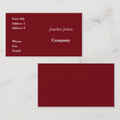 赤 名刺 (正面/裏面)