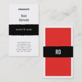 赤 名刺 (正面/裏面)