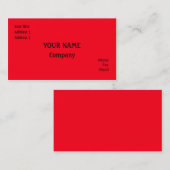 赤 名刺 (正面/裏面)