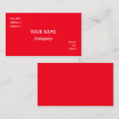 赤 名刺 (正面/裏面)