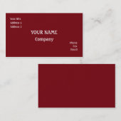 赤 名刺 (正面/裏面)