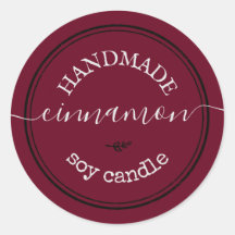 赤 手描き 黒枠 製品ラベル