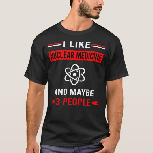 赤 核医学 3 人 Tシャツ (正面)