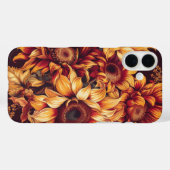 赤+橙+黄色+の+秋+ひまわり+の+花 Case-Mate iPhoneケース (裏面 (横))