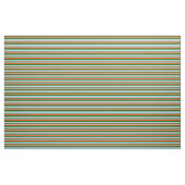 赤、濃い緑、薄い青の各ストライプ色 ファブリック (ファットクウォーター)