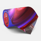 赤、白いおよび青の抽象芸術のタイ ネクタイ (ロール)