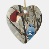 赤、白および青 セラミックオーナメント (右)