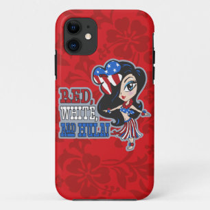 赤、白とフラガール愛国的iPhone 5ケース iPhone 11 ケース