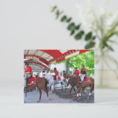 赤 – 白とベイ ポストカード (スタンド正面)