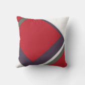 赤+白オフサイドシェイプ抽象芸術クッシモダンョン クッション (裏面)