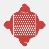 赤/白クリスマスパーティーフェイスツリーフォントパターン フェイバーボックス (折り畳みなし)