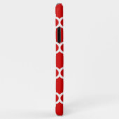 赤，白モロッコ#5海軍3イニシャルモノグラム Case-Mate iPhoneケース (裏面/右)