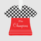 赤（白黒） オーナメント (正面)