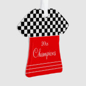 赤（白黒） オーナメント (正面)