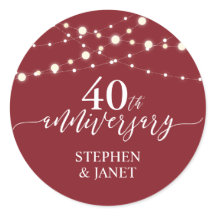 赤・白40周年結婚お祝い