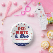 赤、白、および期限4日7月の愛国的な赤ちゃんシャワー ペーパーボウル (パーティー)