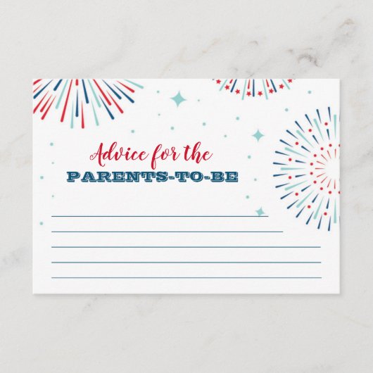 赤、白、および期限 アドバイスカード (正面)