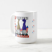 赤、白、および賛美格言 コーヒーマグカップ (正面左)