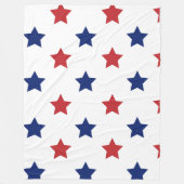 赤、白、および青60x80フリースブランケット フリースブランケット (正面)