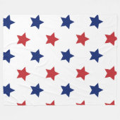 赤、白、および青60x80フリースブランケット フリースブランケット (正面(横))