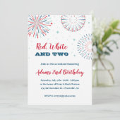 赤、白、そして2つの誕生日招待状 招待状 (スタンド正面)