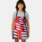 赤(白)と青 エプロン (インサイチュ)