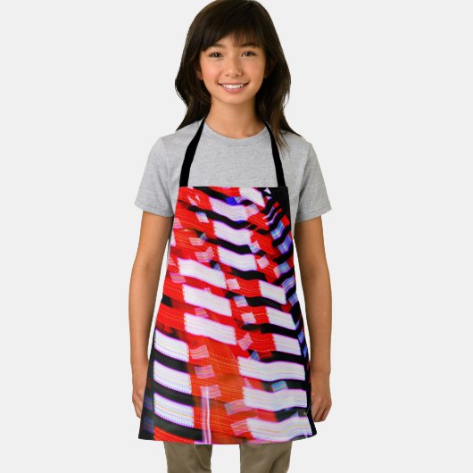 赤（白）と青 エプロン (インサイチュ)