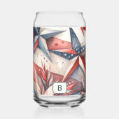 赤（白）と青 ガラス缶 (裏面)