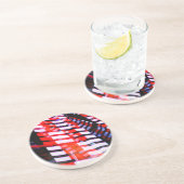 赤（白）と青 コースター (側面)