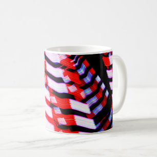 赤(白)と青 コーヒーマグカップ