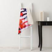 赤（白）と青 シェルパブランケット (インサイチュ)