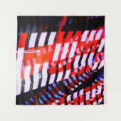 赤（白）と青 タペストリー (正面(横))