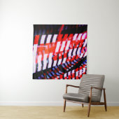 赤（白）と青 タペストリー (インサイチュ(横))